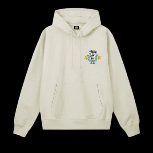 Stussy Skull Crest Hoodie Stone
