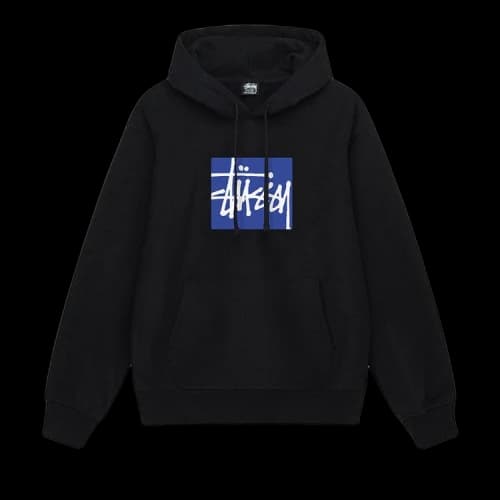 Stussy Stock Box Hoodie Black