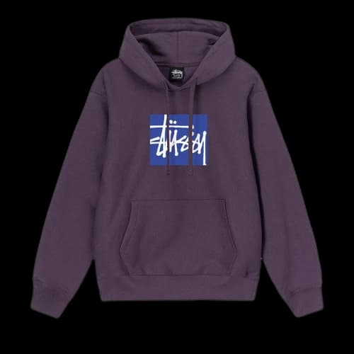 Stussy Stock Box Hoodie Grape