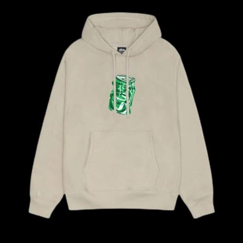 Stussy Soda Can Hoodie Khaki