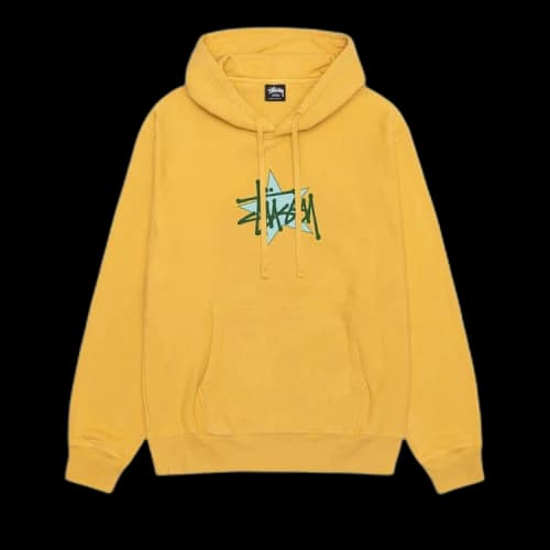 Stussy Star Pigment Dyed Hoodie Honey
