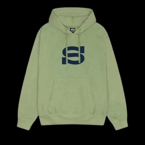 Stussy Letterman Hoodie Moss