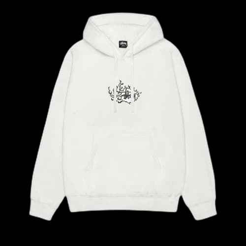 Stussy Pigment Dyed Mosaic Dragon Hoodie 'Natural'