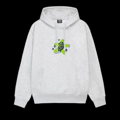 Stussy Galaxy Hoodie 'Ash Heather'
