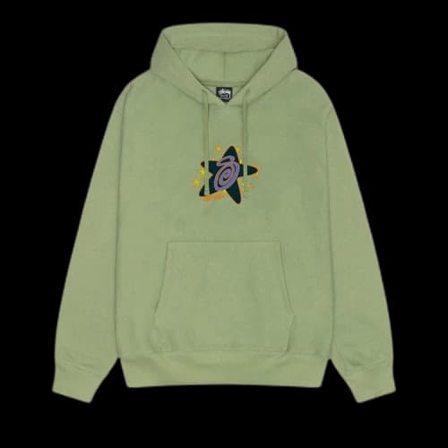 Stussy Galaxy Hoodie 'Moss'