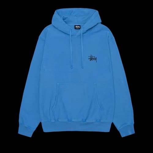 Stussy Pigment Dyed Built Tough Hoodie 'Blue'