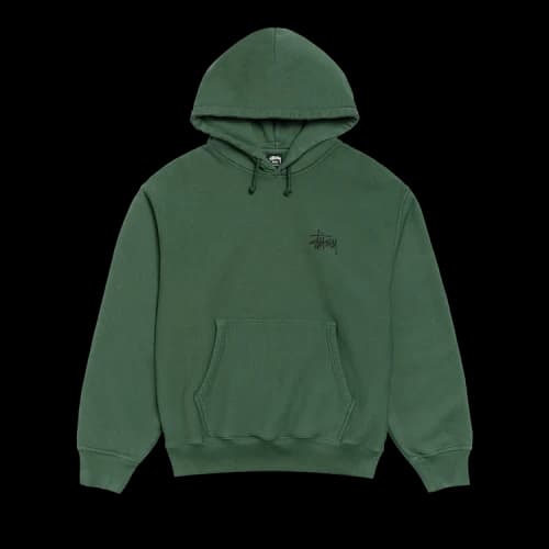 Stussy Basic StüSsy Hoodie Pigment Dyed 'Pine'