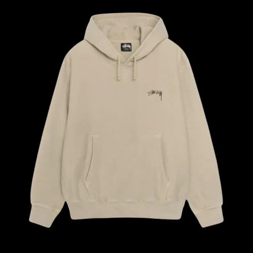 Stussy Smooth Stock Pigment Dyed Hoodie 'Khaki'