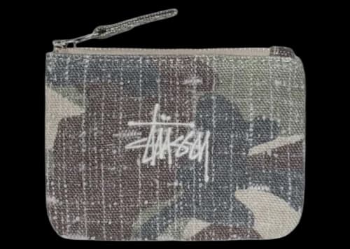Stussy Needle Punch Coin Pouch Camo