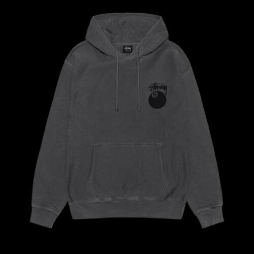 Stussy 8 Ball Pigment Dyed Hood 'Black 2'