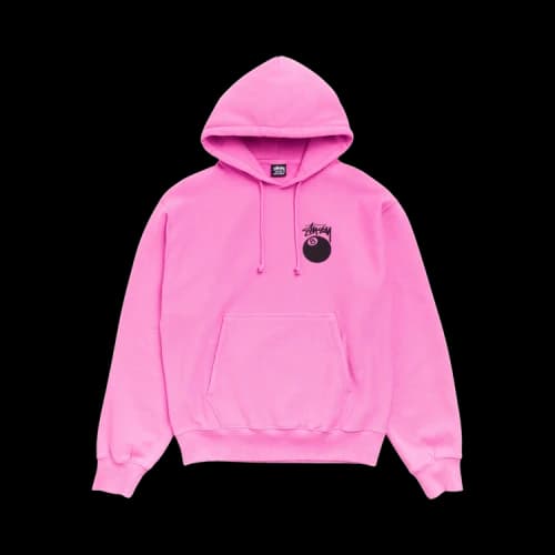 Stussy 8 Ball Hoodie Garment Dyed 'Pink'