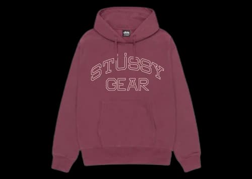 Stussy Gear Hoodie Oxblood