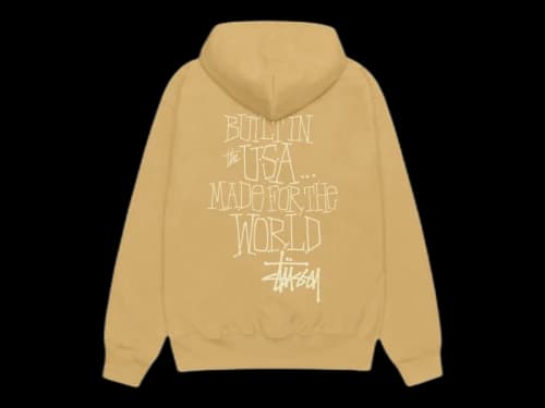 Stussy Built In USA Hoodie Curry