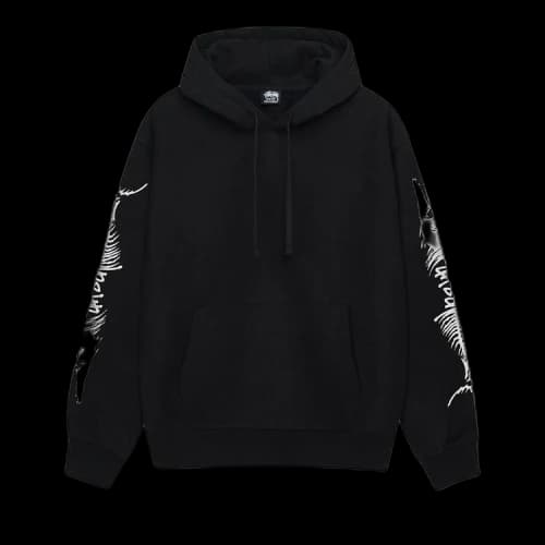 Stussy Barracuda Hoodie 'Black'
