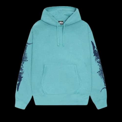 Stussy Barracuda Hoodie 'Ocean'