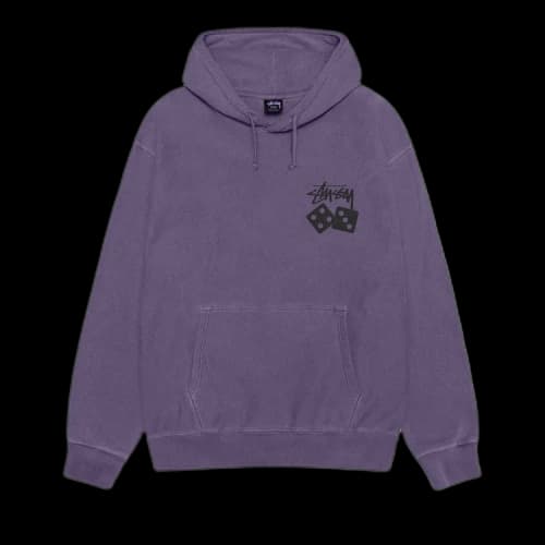 Stussy Dice Hoodie Pigment Dyed 'Grape'
