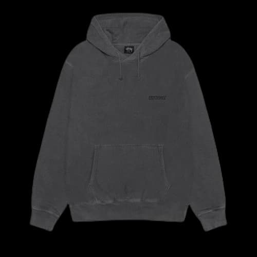 Stussy Jumbo Hoodie Pigment Dyed 'Black'