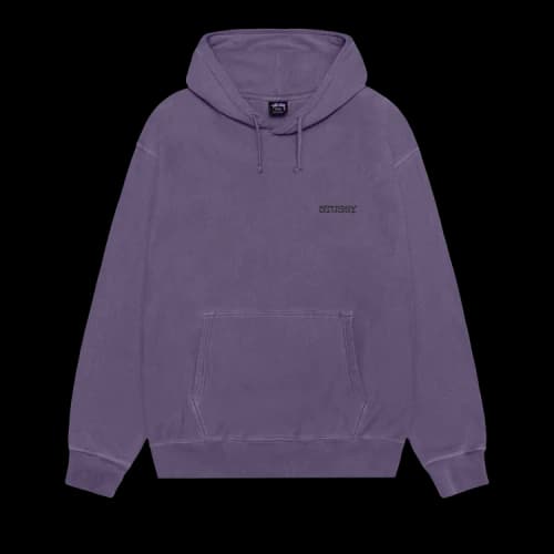 Stussy Jumbo Hoodie Pigment Dyed 'Grape'
