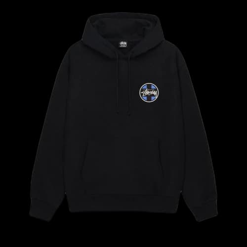 Stussy Cross Dot Hoodie 'Black'