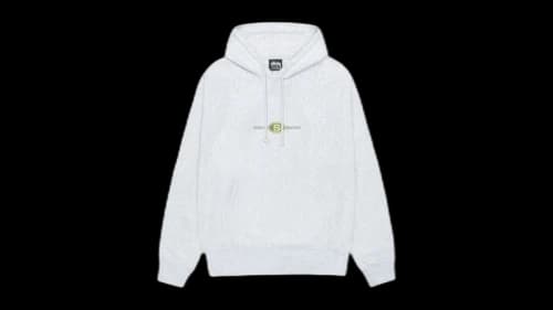 Stussy Worldwide Dot Hoodie Ash Heather