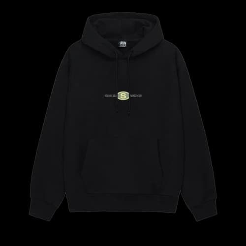 Stussy Worldwide Dot Hoodie Black