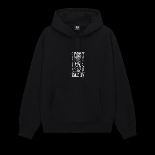 Stussy Authentic Gear Hoodie Black