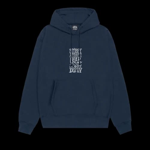 Stussy Authentic Gear Hoodie Navy