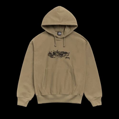 Stussy Fawn Hoodie 'Army'