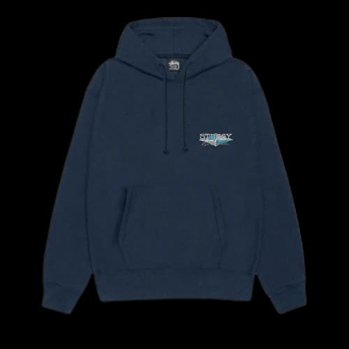 Stussy Worldwide Diamond Hoodie 'Navy'