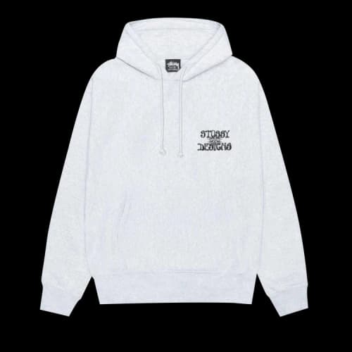 Stussy Wes Palms Hoodie 'Ash Heather'