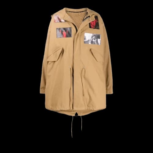 Raf Simons Patch Oversized Coat 'Tan'