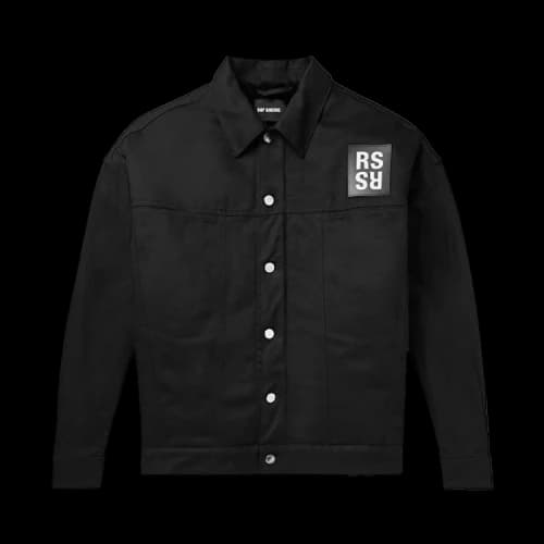 Raf Simons Big Fit Denim Jacket With Fake Fur 'Black'