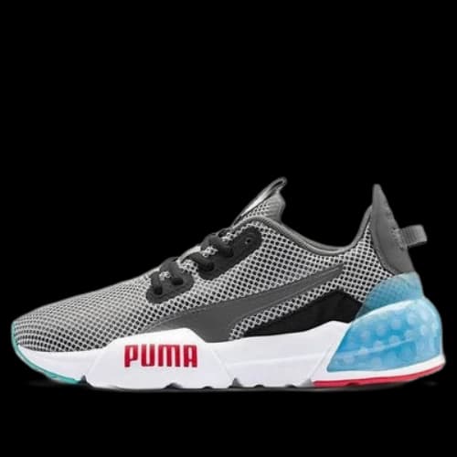(GS) PUMA Cell Phase Low Top Running Shoes Grey/White/Blue