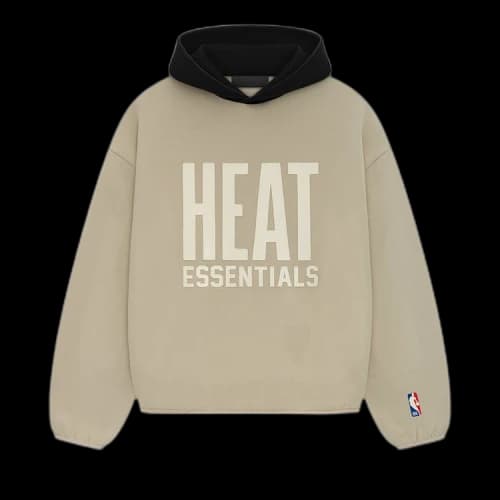 Fear of God Essentials x NBA Heat Hoodie 'Wheat'