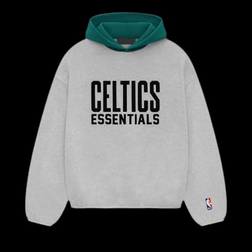 Fear of God Essentials x NBA Celtics Hoodie 'Light Heather'