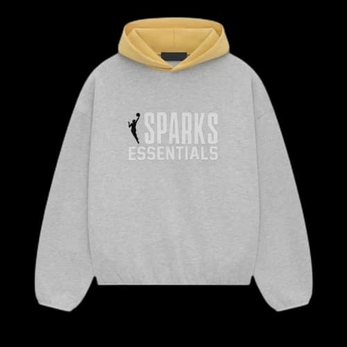Fear of God Essentials x WNBA Sparks Hoodie 'Light Heather'