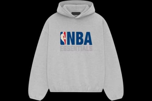 Fear of God Essentials x NBA Hoodie 'Light Heather'