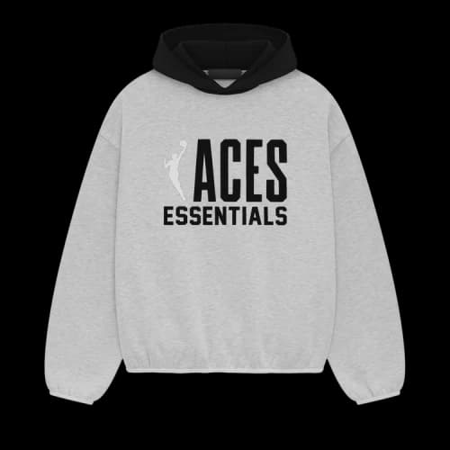 Fear of God Essentials Aces Hoodie 'Heather Grey'