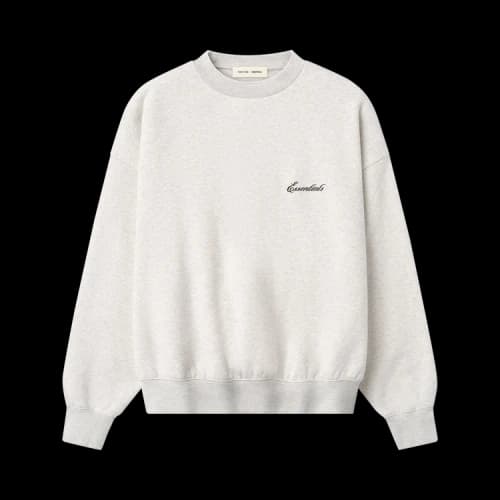 Fear of God Essentials Signature Classic Crewneck Sweatshirt 'Oatmeal Heather'