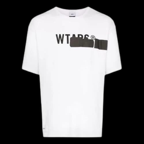 WTAPS logo Printing Short Sleeve White