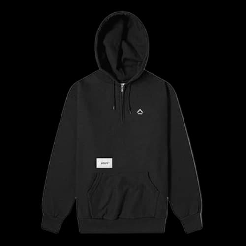 WTAPS Outrigger 01 Half-Zip hooded Half Zipper Black