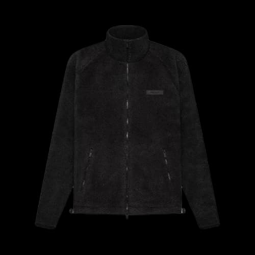 Fear of God Essentials Polar Fleece Full Zip Jacket 'Iron'
