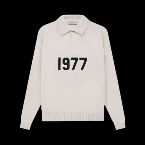Fear of God Essentials Knit Long-Sleeve Polo 'Wheat'
