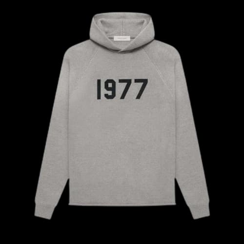 Fear of God Essentials Knit Hoodie 'Dark Oatmeal'