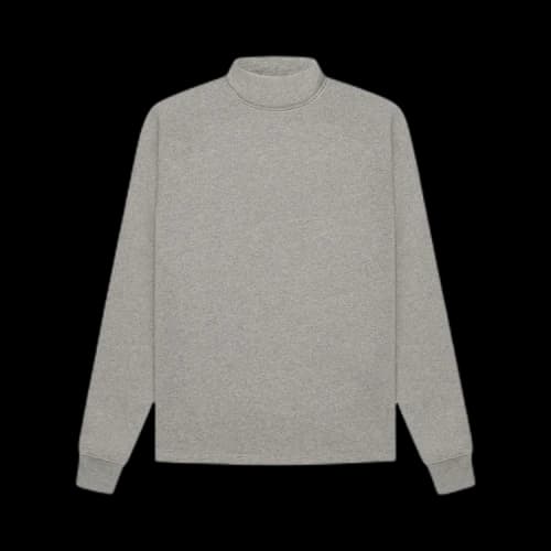 Fear of God Essentials Relaxed Mockneck 'Dark Oatmeal'