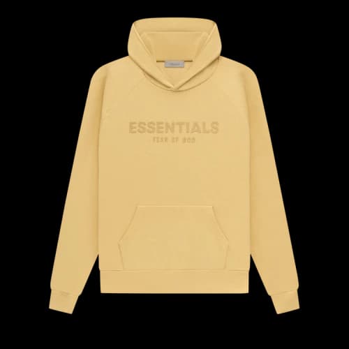 Fear of God Essentials Waffle Raglan Hoodie 'Light Tuscan'