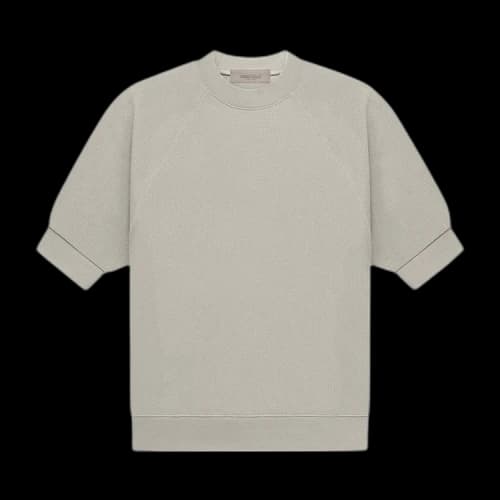 Fear of God Essentials Short-Sleeve Waffle Sweatshirt 'Seal'