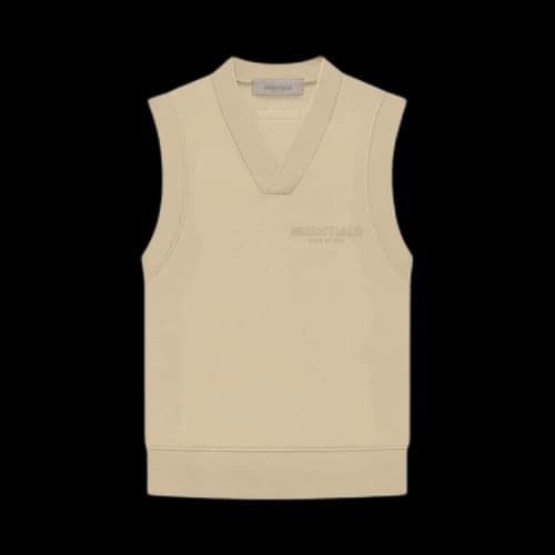 Fear of God Essentials Pullover V-Neck Vest 'Sand'