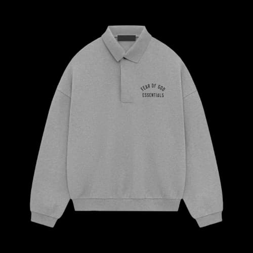 Fear of God Essentials Fleece Polo Dark Heather