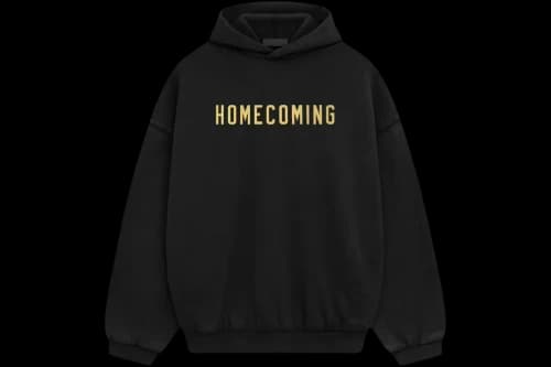 Fear of God Essentials Heavy Fleece Homecoming Hoodie (SS25) Black